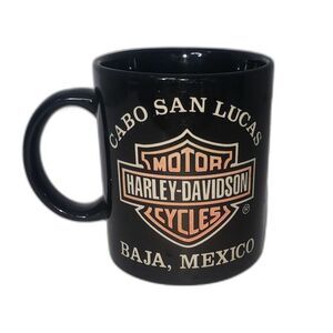 HARLEY DAVIDSON Cabo San Lucas Baja Mexico Black Coffee Mug